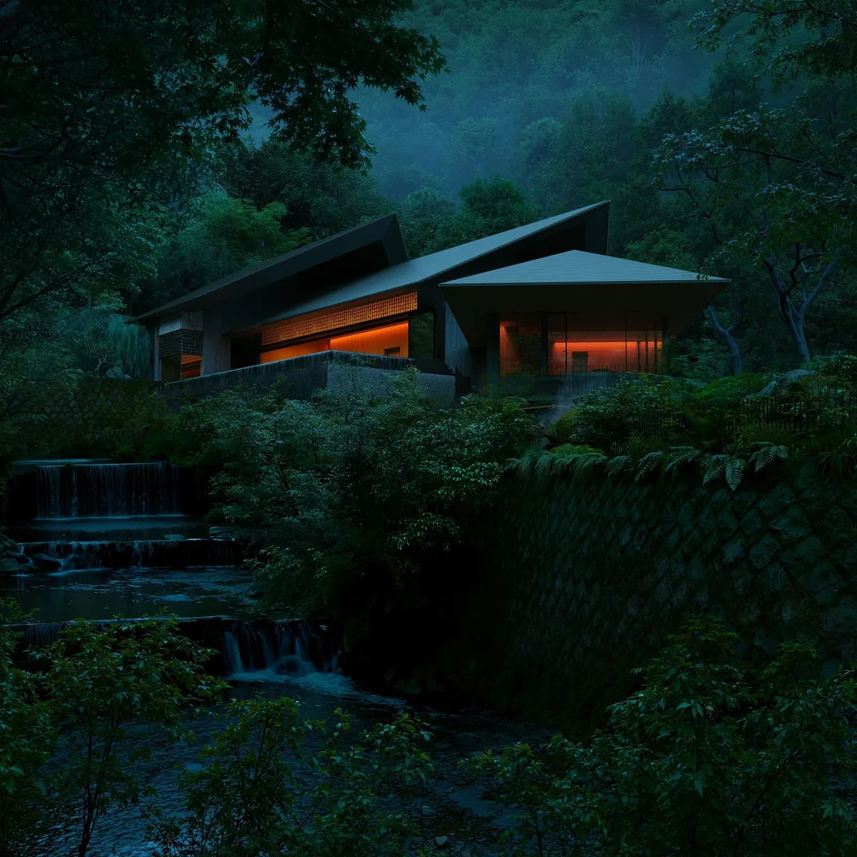 静寂に包まれる夜景